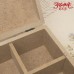 Шкатулка "Беатрис", мдф, 16х16х8 см, разделители в комплекте - Заготовки для декупажа. Интернет-магазин Завиток